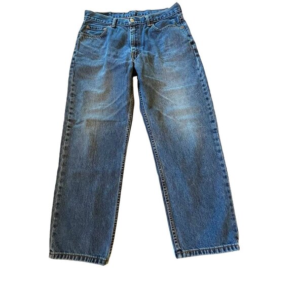 Levi Strauss 550 Mens Blue Jeans Size 36 x 30 5 pocket Classic Medium Wash Pants - Picture 2 of 13